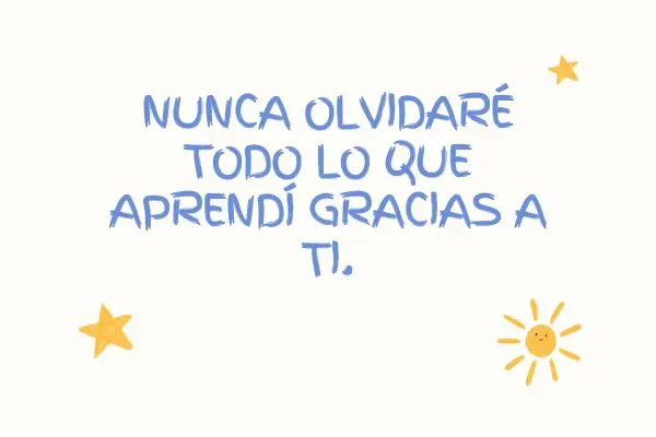 Frases emotivas para una maestra o maestro especial