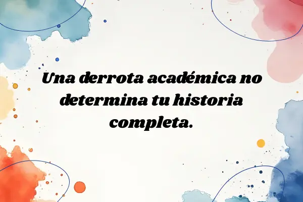 Frases de motivación para estudiantes que han suspendido