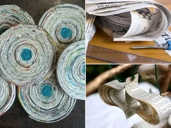 Manualidades con papel y periódico