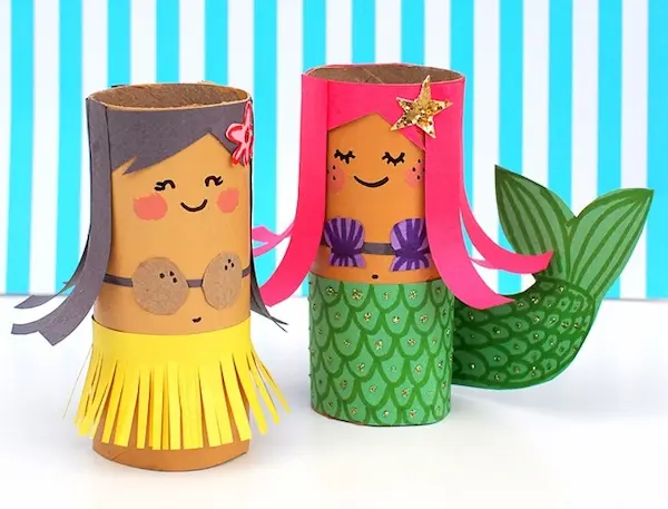 Manualidades con rollos de papel
