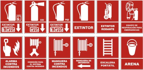 5. Señales de equipos contra incendios
