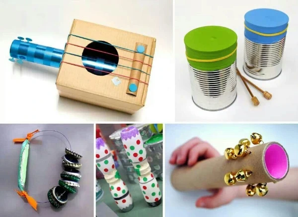 ¿Qué son los instrumentos musicales con materiales reciclables?